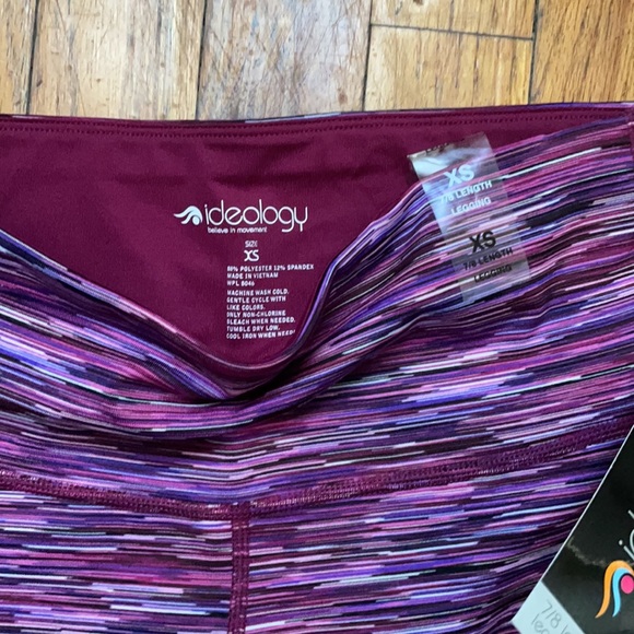 NWT leggings Purple Haze stripe, XS - Picture 5 of 7
